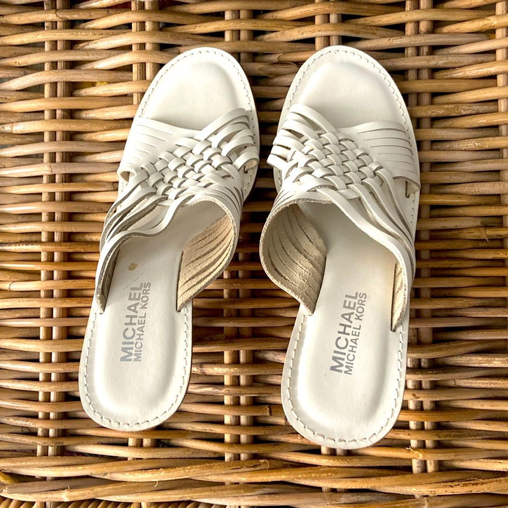 MK wedge sandals used once very comfortable
